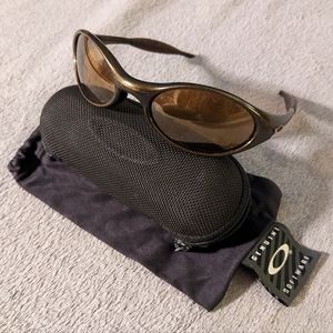 Rare - Brown+Fleck Oakley Eye Jacket 1.0 Original Sunglasses
